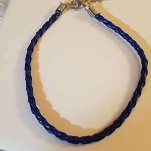 Braided Vegan Leather Bracelet 8" & 3" extention